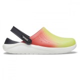 Saboți Crocs LiteRide Color Dip Clog Multicolor - Lime Punch/Scarlet/Almost White