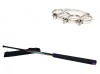 Set Autoaparare: Baston Telescopic Otel 66cm + Box Craniu Argintiu, Husa Curea, Multicolor, Ideallstore