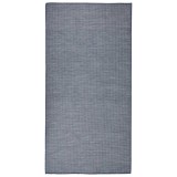 vidaXL Covor de exterior, albastru, 100x200 cm, țesătură plată