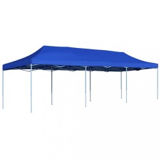 vidaXL Cort de petrecere pliabil, albastru, 3 x 9 m