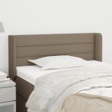 Gossi tablie de pat cu aripioare gri taupe 103x16x78/88 cm textil