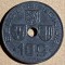 BELGIA 10 CENTIMES 1942, SE VINDE MONEDA DIN POZE / ZINC 4 g si 22 mm./ p