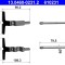 ATE 13.0460-0231.2 Set accesorii, placute frana