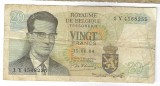 Bancnota 20 francs 1964 - Belgia
