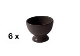 Set 6 suporturi de ou, 4 cm, Maro