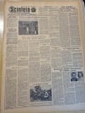 Scanteia 10 Octombrie 1956: Art. Cotesti Galati, Biled Timisoara - Ziar de Colectie, Stare Buna, 4 Pagini