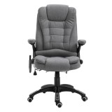 Scaun birou cu masaj, Sase Zone de Masaj Gri, pivotant 360&deg;,Sarcina120 kg,Vinsetto | Aosom Romania