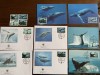 Tonga - balene - serie 4 timbre MNH, 4 FDC, 4 maxime, fauna wwf