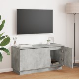 VidaXL Dulap TV Gri Beton 100x38x49 cm Lemn ingineresc