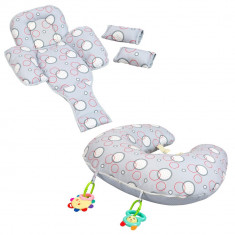 Perna multifunctionala 10 in 1 gri Clevamama for Your BabyKids foto