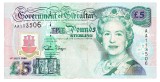 Gibraltar 5 Pounds 1995 P-25 Seria AA113506 ( Tarik Bin Zyad )
