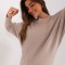 Pulover tricotat uni bej - S/M