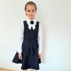 Sarafan de scoala pentru fete bleumarin-Lorianna foto