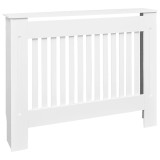 Cumpara ieftin Masca de calorifer incalzire, dulap radiator, alb, 112 cm, lemn prelucrat