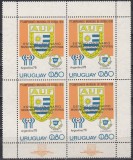 Uruguay 1979-Centenarul stadionului din Montevideo,Supratipar,Bloc(TIRAJ 12.500), Nestampilat