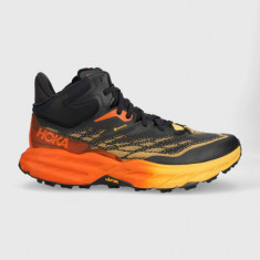 Hoka One One pantofi Speedgoat 5 Mid GTX bărbați, culoarea portocaliu 1127918-BGAY