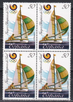 Spania 1988 - Jocurile Olimpice - Seul, Coreea de Sud, Bloc de 4, MNH foto