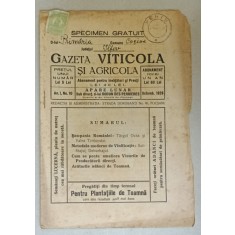 GAZETA VITICOLA SI AGRICOLA , AN I , NR. 10 , 1926
