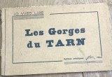 TRM3 Carnet Carti Postale Vechi Les Gorges du Tarn Flor Niort, 10 Vues Luxe, Album Fotografie Epoca Colectie Antichitati, Vintage