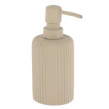 Dispenser Săpun Polirășină Striatii 230 Ml &ndash; Greige