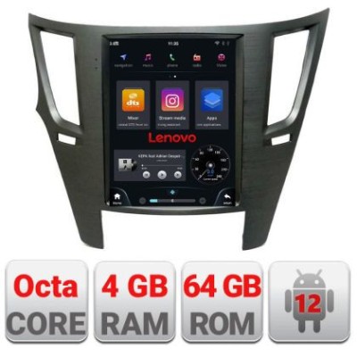 Navigatie Subaru Legacy si Outback 2010-2014 tip tesla radio gps internet Qualcomm 8X 8+128 360 4G carplay android auto kit-tesla-458 CarStore Technol foto