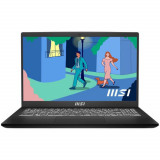 Laptop MSI Modern 15 B12MO Intel Core i5-1235U, 15.6&quot;, Full HD, 60Hz, IPS, 8GB, 512GB SSD, Intel UHD Graphics, No OS, Black