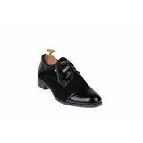 Cumpara ieftin Oferta marimea 40 - Pantofi dama, negri, casual din piele naturala lac+velur LROV650LACVELN