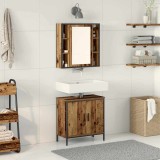 Set de mobilier pentru baie 2 piese Lemn vechi Lemn prelucrat