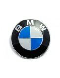 Emblema BMW Capota/Portbagaj 78mm, Albastru/Alb/Negru, Xenon Bright, Plastic ABS, Autoadeziva, Design Clasic