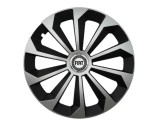 Cumpara ieftin Set 4 capace roti Fame Gri-Negru cu inel R14, pentru gama auto Fiat, Autohelix MSA