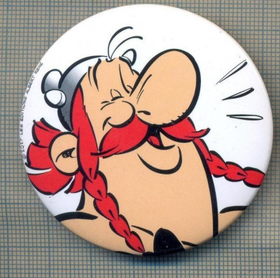 Y 1156 INSIGNA - OBELIX -PERSONAJ DIN CICLUL ,,ASTERIX&amp;quot; - PENTRU COLECTIONARI foto