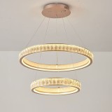 Candelabru Cristal, Kensington Magno, 62W, Auriu, 2 elemente, Inaltime reglabila, Lumina Calda/Rece/Neutra ModernLight Concept