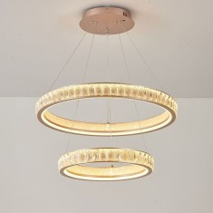 Candelabru Cristal, Kensington Magno, 62W, Auriu, 2 elemente, Inaltime reglabila, Lumina Calda/Rece/Neutra ModernLight Concept