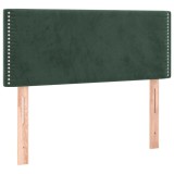 Cumpara ieftin Tablie de pat, verde inchis, 100x5x78/88 cm, catifea