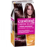 Vopsea de par semi-permanenta fara amoniac Casting Creme Gloss 415 Maro Glace, 180ml, L&#039;Oreal Paris