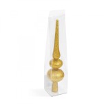 Decor varf de brad de Craciun - auriu, sclipitor - 30 x 7 cm Best CarHome, Oem