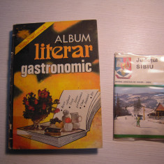 Carte: Album literar gastronomic, Bucuresti 1982 + 6 diapozitive judetul SIBIU