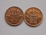 LOT 2 MONEDE 50 CENTIMES 1993 BELGIA (BELGIQUE-BELGIE)