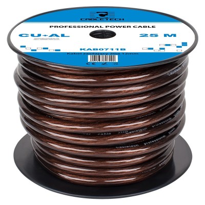 Cablu de putere auto, CU-AL, 2GA, CableTech KAB0711B, diametru exterior 12 mm, sectiune 33.62 mmp, rola 25 metri, negru EP foto