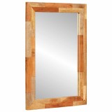 vidaXL Oglindă pentru baie Stejar Artizanal 50 x 70 x 2,5 cm 4018327