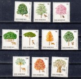 San Marino 1979 - Copaci, flora-fauna, serie neuzata
