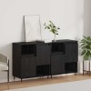 VidaXL Bufeturi 2 pcs Stejar negru 120 x 35 x 70 cm Lemn compozit 3394559