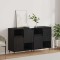 vidaXL Bufeturi 2 pcs Stejar negru 120 x 35 x 70 cm Lemn compozit 3394559