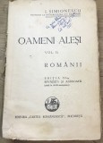 P. CRT Regalista - Oameni alesi - 1937 - I. Simionescu
