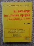 LES MOTS-PIEGES DANS LA VERSION ESPAGNOLE - F. Y. PEAN