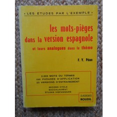 LES MOTS-PIEGES DANS LA VERSION ESPAGNOLE - F. Y. PEAN