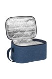 Cumpara ieftin Geanta izoterma cu fermoar, albastru jeans, 4L, 21x12x14cm