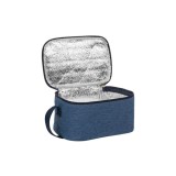 Geanta izoterma cu fermoar, albastru jeans, 4L, 21x12x14cm