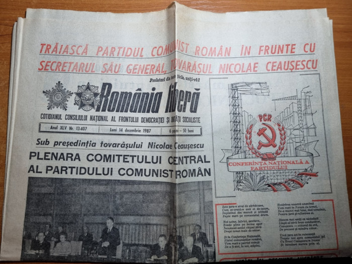 romania libera 14 decembrie 1987-steaua neinvinsa,campioana de toamna