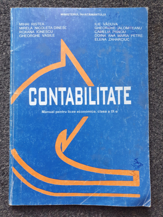 CONTABILITATE MANUAL CLASA A IX-A - Ristea